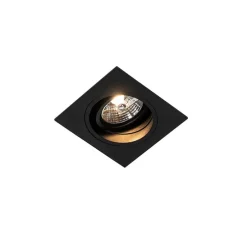 Set van 6 Moderne inbouwspot zwart verstelbaar - Chuck 70