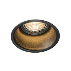 Set van 6 moderne inbouwspots zwart - Dept