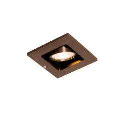 Set van 6 Moderne inbouwspot donkerbrons verstelbaar - Qure