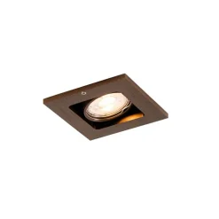 Set van 6 Moderne inbouwspot donkerbrons verstelbaar - Qure