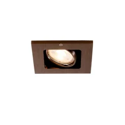 Set van 6 Moderne inbouwspot donkerbrons verstelbaar - Qure