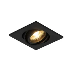 Set van 6 Moderne inbouwspot zwart verstelbaar - Club