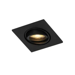 Set van 6 Moderne inbouwspot zwart verstelbaar - Club