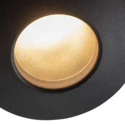 Set van 6 Moderne inbouwspot zwart IP44 - Gap