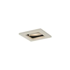 Set van 6 Moderne inbouwspot beige GU10 50mm draai- en kantelbaar - Qure