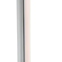 Set van 2 moderne vloerlampen LED chroom - Line-up