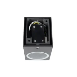 Set van 4 moderne wandlampen donkergrijs IP44 - Baleno