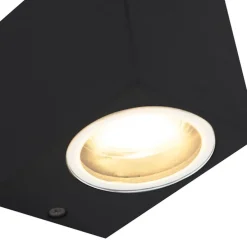 Set van 4 moderne wandlampen zwart IP44 - Baleno