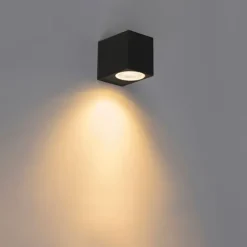 Set van 4 moderne wandlampen zwart IP44 - Baleno