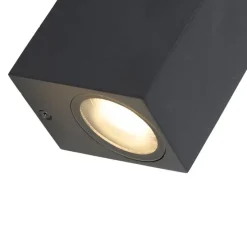 Set van 2 moderne wandlampen zwart 2-lichts IP44 - Baleno