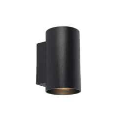 Set van 2 moderne wandlampen zwart rond 2-lichts - Sandy