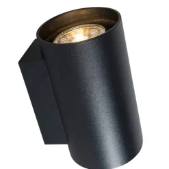 Set van 2 moderne wandlampen zwart rond 2-lichts - Sandy