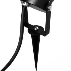 Set van 3 prikspots zwart incl. snoer en stekker IP65 - Done