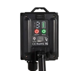 Set van 2 prikspots zwart 50cm incl. LED oplaadbaar en solar IP65 - Adalind