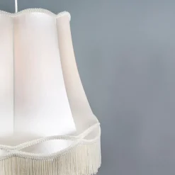 Set van 4 retro hanglampen crème 45 cm - Granny