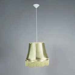 Set van 4 retro hanglampen groen 45 cm - Granny