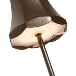 Set van 2 retro tafellampen donkerbrons oplaadbaar IP44 - Granny