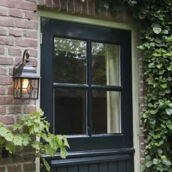 Set van 2 romantische buiten wandlantaarns brons - London