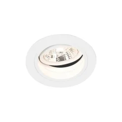 Set van 6 Ronde inbouwspot wit verstelbaar - Chuck 70