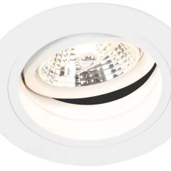 Set van 6 Ronde inbouwspot wit verstelbaar - Chuck 70