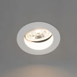 Set van 6 Ronde inbouwspot wit verstelbaar - Chuck 70