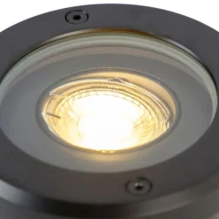 Set van 6 smart buiten grondspots zwart verstelbaar IP65 incl. Wifi GU10 - Delux