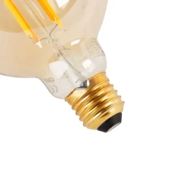 Set van 3 smart E27 dim to warm LED lampen G95 goldline 7W 806 lm 1800K - 3000K