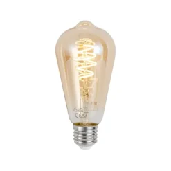 Set van 5 Smart E27 dimbare LED lampen ST64 amber 4.9W 320 lm 2500K