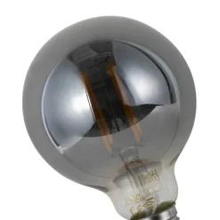 Set van 5 Smart E27 dimbare LED lampen G95 smoke 4.9W 150 lm 1800K