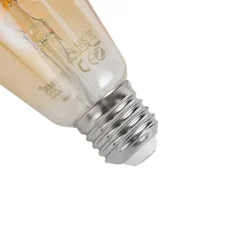 Set van 3 smart E27 dimbare LED lampen ST64 4.9W 320 lm 2500K incl. Zigbee Smart Hub