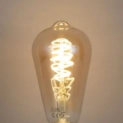 Set van 3 smart E27 dimbare LED lampen ST64 4.9W 320 lm 2500K incl. Zigbee Smart Hub