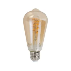 Set van 3 smart E27 dimbare LED lampen ST64 4.9W 320 lm 2500K incl. Zigbee Smart Hub