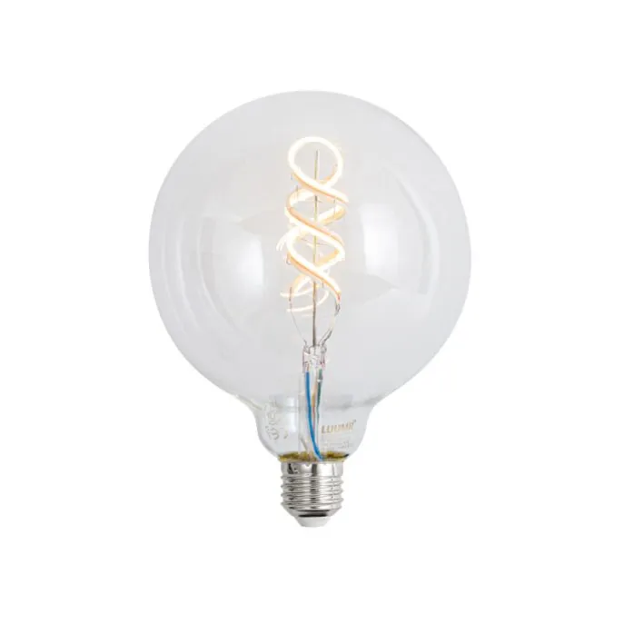 Set van 5 Smart E27 dimbare LED lampen G125 helder RGBW 4W 250 lm 2700K