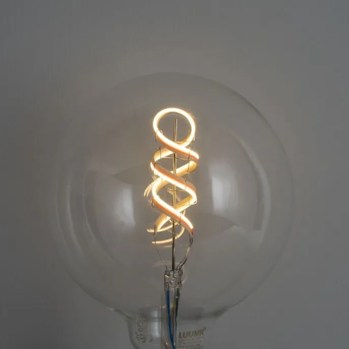 Set van 5 Smart E27 dimbare LED lampen G125 helder RGBW 4W 250 lm 2700K