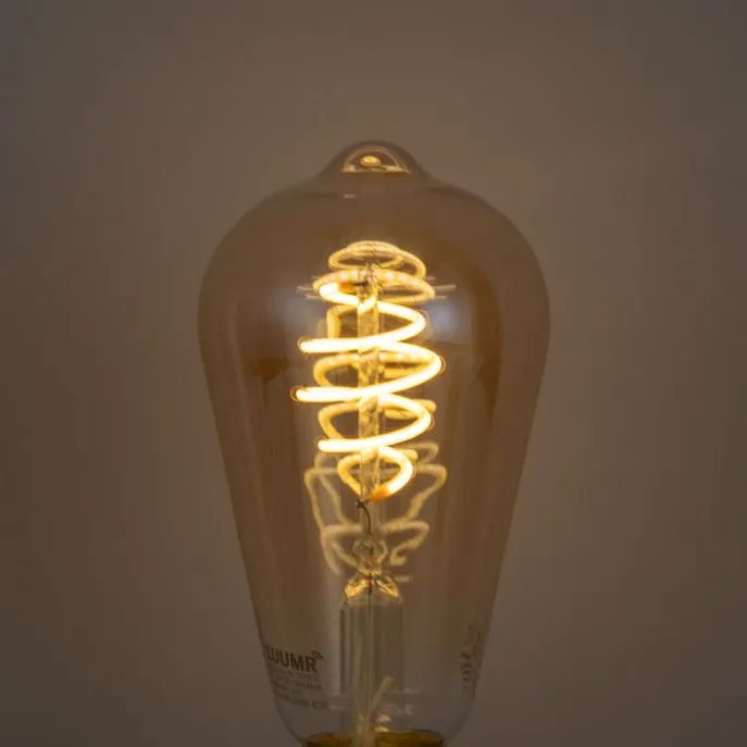 Set van 5 Smart E27 dimbare LED lampen ST64 amber 4.9W 320 lm 2500K