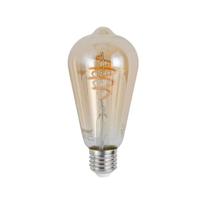 Set van 5 Smart E27 dimbare LED lampen ST64 amber 4.9W 320 lm 2500K