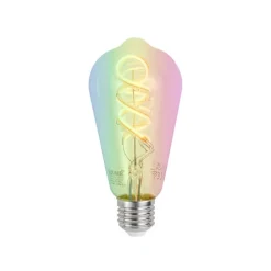 Set van 5 Smart E27 dimbare LED lampen ST64 helder RGBW 4W 250 lm 2700K