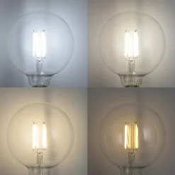 Set van 5 Smart E27 dimbare LED lampen G125 helder 7W 806 lm 2700-6500K