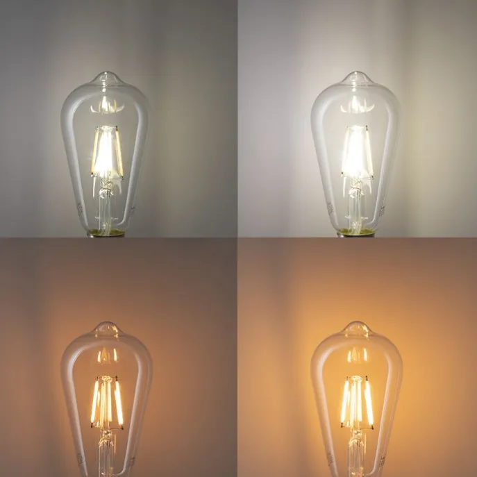 Set van 5 Smart E27 LED lampen ST64 4,5W 470 lm 1800-4000K