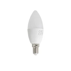 Set van 5 Smart E14 LED lampen C37 opaal RGBW 4.9W 470 lm 2700-6500K