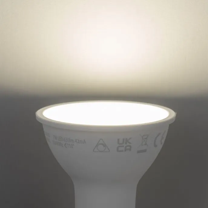 Set van 5 Smart GU10 50mm dimbare LED lampen opaal 7W 630 lm 4000K