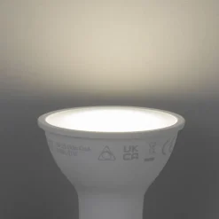 Set van 5 Smart GU10 50mm dimbare LED lampen opaal 7W 630 lm 4000K