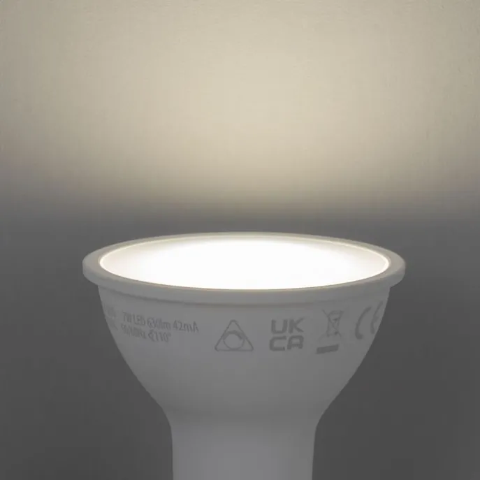 Set van 5 Smart GU10 50mm dimbare LED lampen opaal 7W 630 lm 4000K