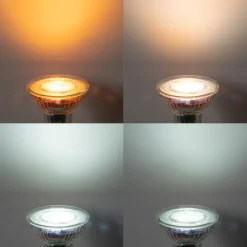 Set van 5 Smart GU10 50mm LED lampen helder 4.8W 400 lm 1800-6500K