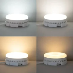 Set van 3 smart GX53 dimbare LED lampen RGB 9W 806LM 2700K-6500K incl. Zigbee Smart Hub