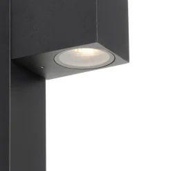 Set van 3 smart staande buitenlampen zwart 65cm IP44 - Baleno