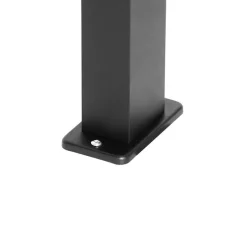 Set van 3 smart staande buitenlampen zwart 65cm IP44 - Baleno