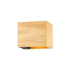 Set van 2 smart wandlamp eiken hout incl. Wifi G9 - Transfer