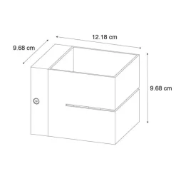 Set van 2 smart wandlampen donkerbrons 9,7 cm incl. Wifi G9 - Transfer Groove