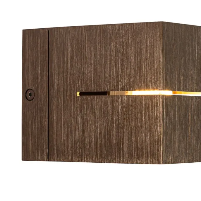 Set van 2 smart wandlampen donkerbrons 9,7 cm incl. Wifi G9 - Transfer Groove